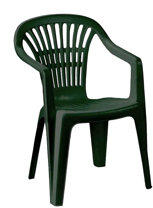 Outdoor chair VERNERS SCILLA, green, 54×53×80 cm