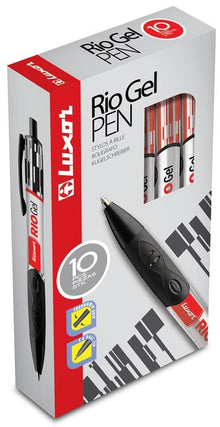 Tušinukas Luxor Gel Pen 7813/10, raudona, 0.7 mm