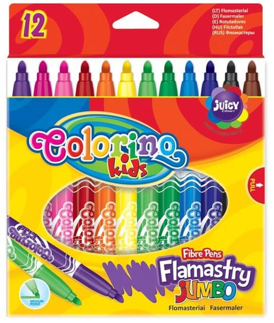 Flomasteriai Colorino Jumbo, 12 vnt