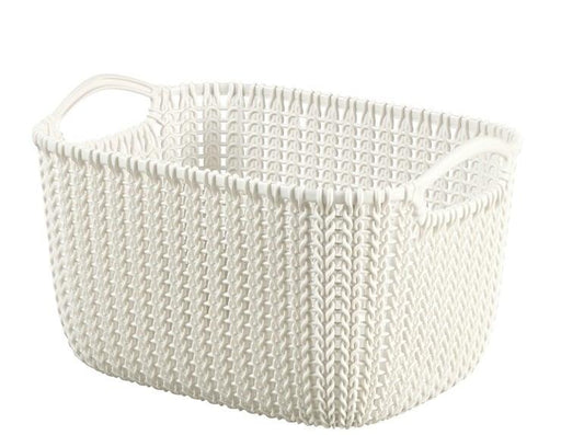 Daiktadėžė CURVER KNIT, 8 l, balta, 30×22×17 cm