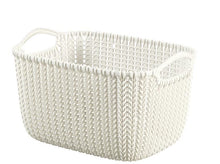 Daiktadėžė CURVER KNIT, 19 l, balta, 40×30×23 cm