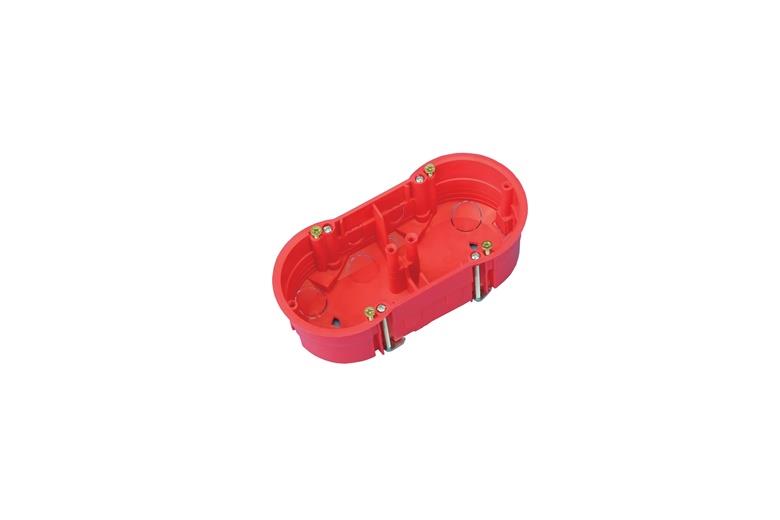 Puszka instalacyjna podwójna Pawbol A.0010A, 68 x 46 mm