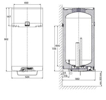 Water heater DRAŽICE OKCE 100, 97 l