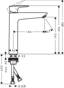 Basin Mixer Hansgrohe MySport 71112000