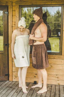 Sauna Apron NAMŲ TEKSTILĖ, 50 x 55 cm, brown