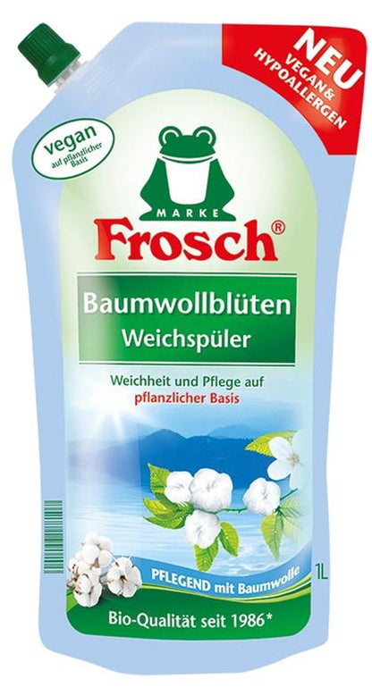 Frosch fabric softener, cotton blossom scent, 1 l
