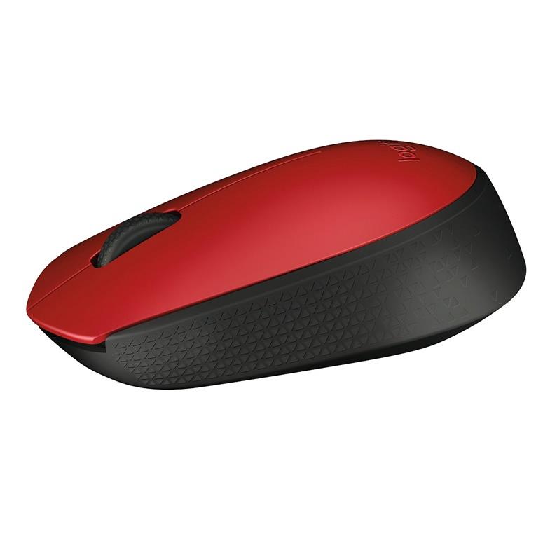 Belaidė kompiuterio pelė LOGITECH M171, raudona