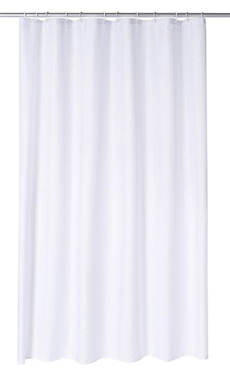 RIDDER DIAMOND Shower Curtain 48301, white, 200×180 cm