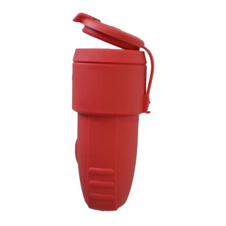 Ilgintuvo lizdas N&L, 3P, 16A, 250V, IP44, raudonos spalvos