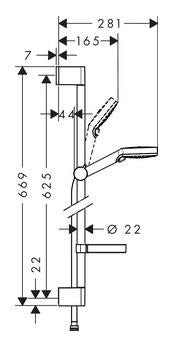 Zestaw prysznicowy Hansgrohe Crometta 26553400