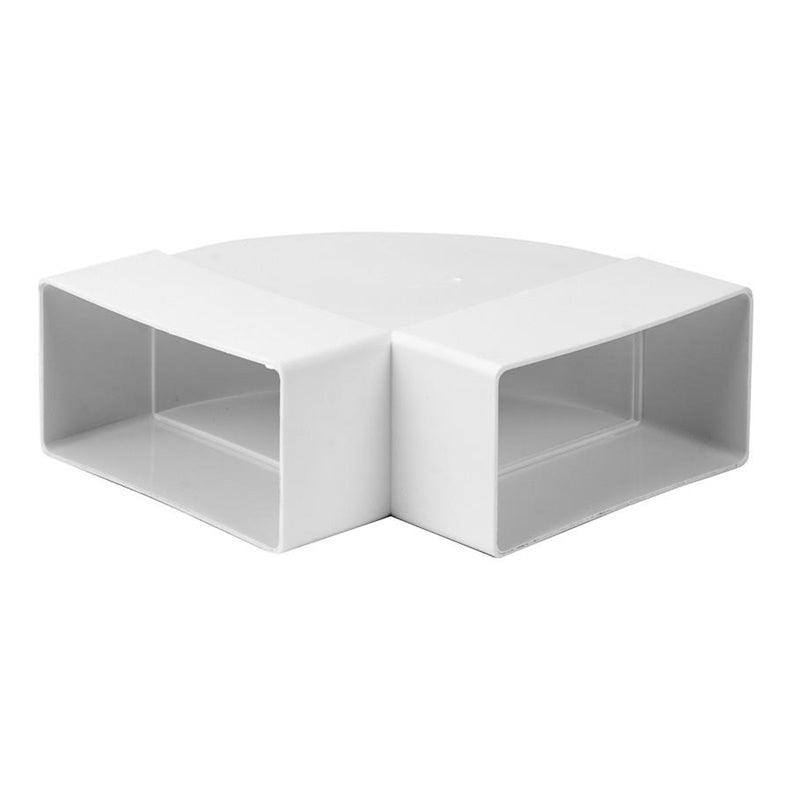 Ventiliacijos alkūnė EUROPLAST KLH, 110 x 55 mm, 90°