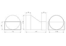 EUROPLAST KSD2 Ventilation Duct Connector, 110 x 55 mm, D100