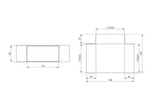 Ventiliacijos trišakis EUROPLAST KT, 110 x 55 mm