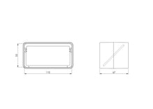Ventiliacijos mova EUROPLAST KV, 110 x 55 mm