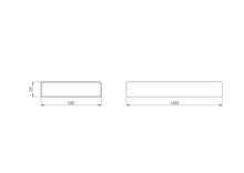 EUROPLAST ventilation duct, 220 x 55 x 1500 mm