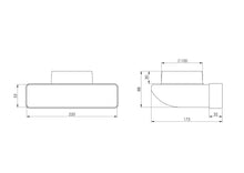 Ventiliacijos alkūnė EUROPLAST KLD25 220 x 55mm D100 90°