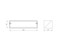 EUROPLAST KV25 ventilation connector, 220 x 55 mm