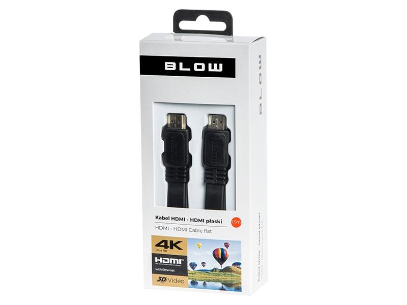 Cable BLOW HDMI M, HDMI M, 1.5m, black 92-606#