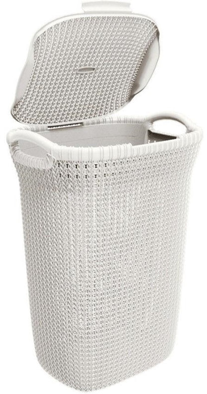 SKALBINIŲ DĖŽĖ „KNIT“ (57 l; 228391; BALTA)