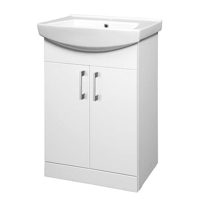 Szafka łazienkowa z umywalką Riva SA55-4, biała
