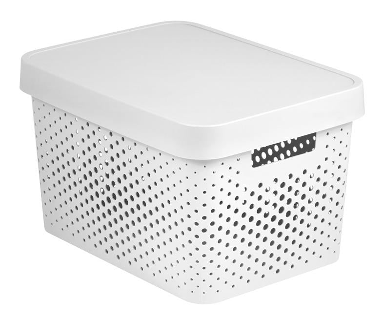 Storage box CURVER, 17 l, white, 358 x 268 x 220 mm