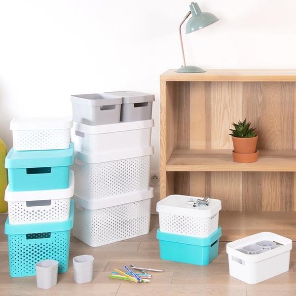 Storage box CURVER, 17 l, white, 358 x 268 x 220 mm
