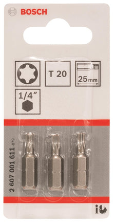 Bity do wkrętarki Bosch Extra Hard T20, 25 mm, 3 szt.