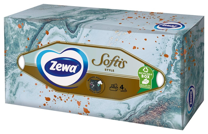 Servetėlės Zewa Softis Box, 80 vnt
