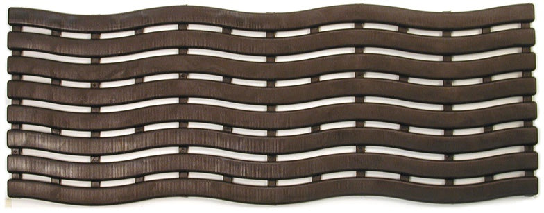 Plastikowa mata łazienkowa 0695, brązowa, 60 cm