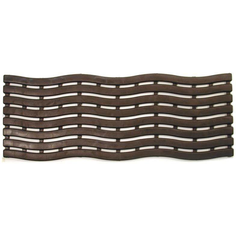 Plastikowa mata łazienkowa 0695, brązowa, 60 cm