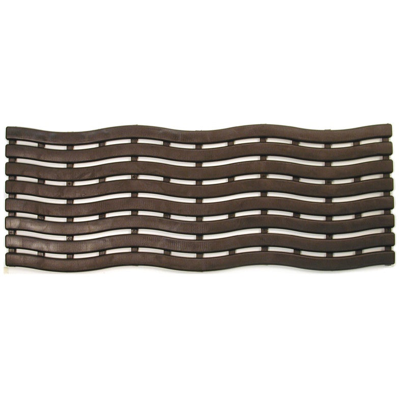Plastikowa mata łazienkowa 0695, brązowa, 60 cm