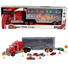 Truck - a large mobile garage with toy cars