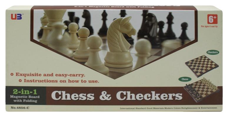 Board game U3 2-in-1 Chess and Checkers 4856-C