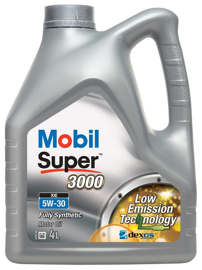 Car engine oil Mobil Super 3000 XE, 5W-30, 4 l