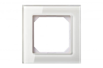 Single frame LIREGUS EPSILON, glossy white glass
