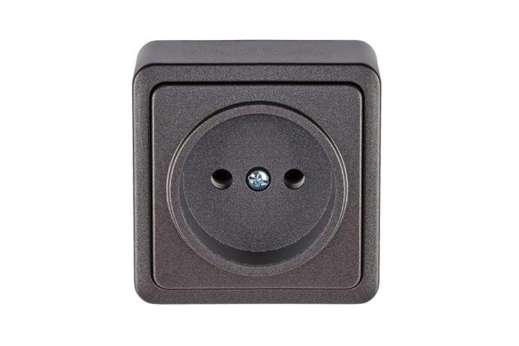 Gniazdo VILMA SL+250, antracytowe