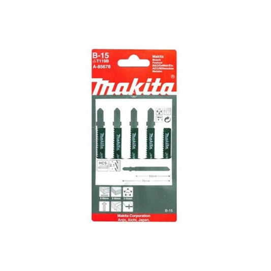 Jigsaw Blades Makita, T119B, 5 pcs.