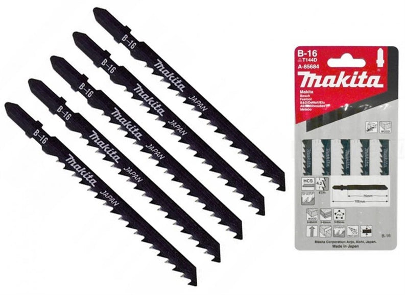 Siaurapjūklio pjūkleliai Makita, T144D, 5 vnt.