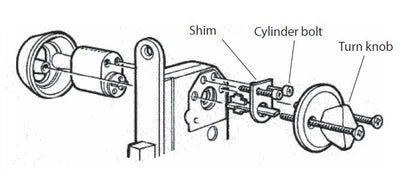 Spynos cilindras Valnes E701 13, 32 mm, chromuotas