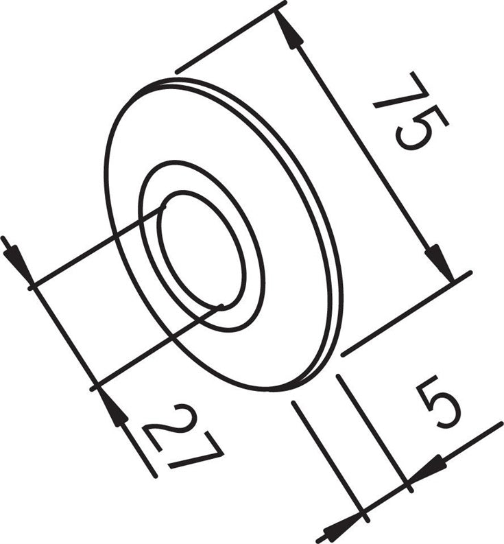Eccentric Cover Oras 102003, 7.5 cm