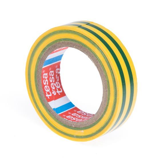 Insulating tape Tesaflex 53988, green/yellow 19 mm x 20 m