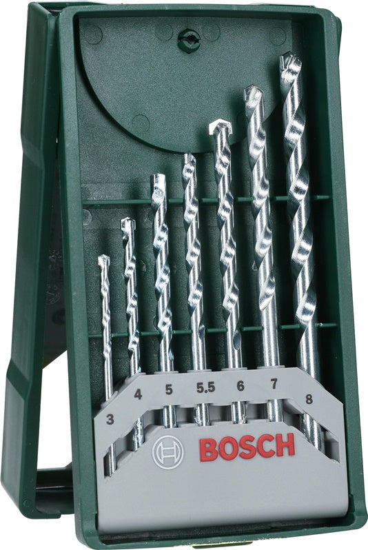 Mūro grąžtų komplektas Bosch, 3-8 mm, 7 vnt