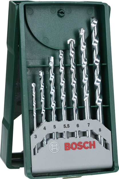 Mūro grąžtų komplektas Bosch, 3-8 mm, 7 vnt