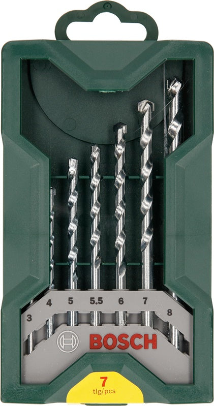 Mūro grąžtų komplektas Bosch, 3-8 mm, 7 vnt