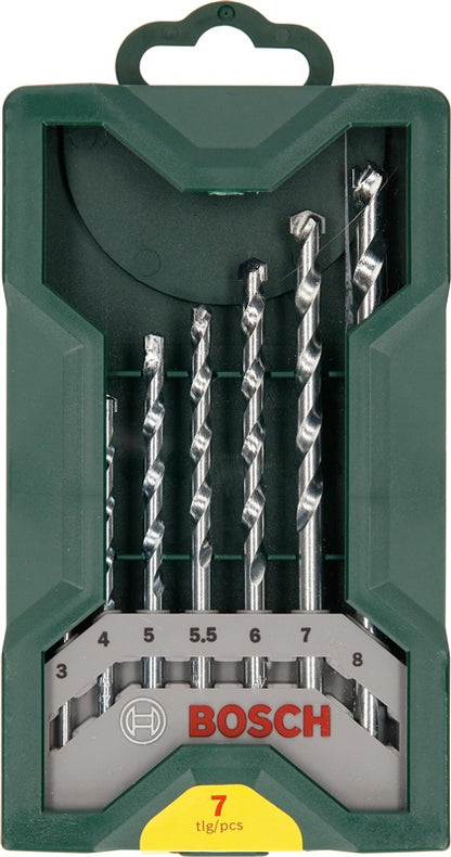Mūro grąžtų komplektas Bosch, 3-8 mm, 7 vnt