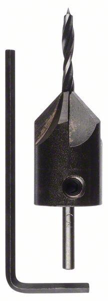 Medienos grąžtas Bosch, su gilintuvu D3, 3x60 mm