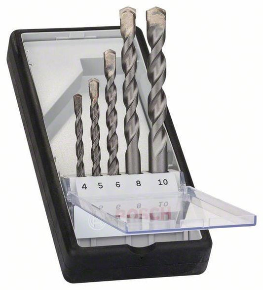 Concrete drill bit set Bosch, 4-10 mm, 5 pcs