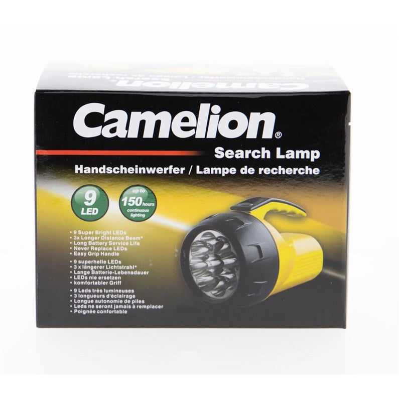 FLASHLIGHT HANDHELD CAMELION 9XLED + 4XAA