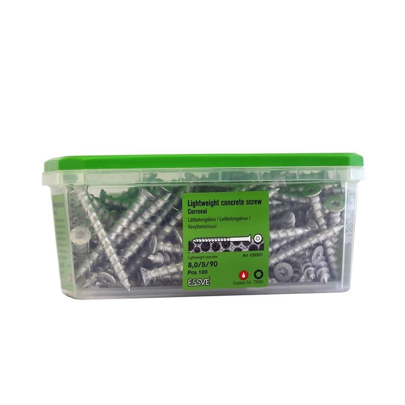 FIBO sraigtas CorrSeal 8x90, 100 vnt.