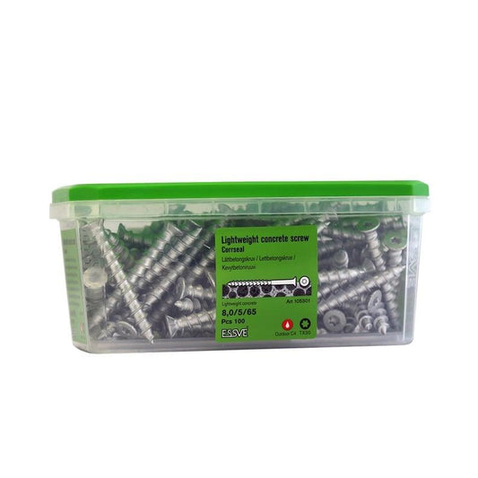 FIBO sraigtas CorrSeal 8x65, 100 vnt.